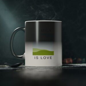 Personalized Magic Mug – Custom Photo, Name & Quote Ceramic Mug – Birthday, Anniversary, Valentine's Gift – 325ml Color Changing Mug for Girlfriend, Boyfriend, Husband, Wife – Black